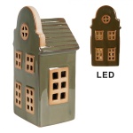 DOMEK PORCELANOWY LED Home Decor Zielony Clayre & Eef