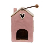 DOMEK CERAMICZNY NA TEALIGHT Z UCHWYTEM Home Pink Clayre & Eef