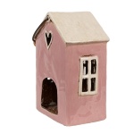 DOMEK CERAMICZNY NA TEALIGHT Z UCHWYTEM Home Pink Clayre & Eef