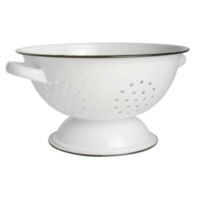 DURSZLAK EMALIOWANY Colander White Ib Laursen