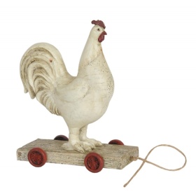 DEKORACJA KOGUT Rooster Country White Clayre & Eef