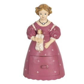 DEKORACJA FIGURKA OZDOBNA Retro Vintage Pink Clayre & Eef