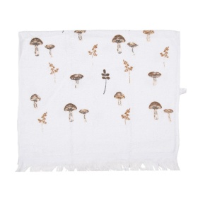 RĘCZNIK KUCHENNY GRZYBY White Cotton Mushrooms Clayre & Eef