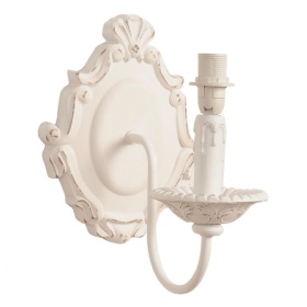 PROWANSALSKI KINKIET ŚCIENNY Romantic White Clayre & Eef